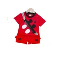 thumbnail image 5 of Traje de dos piezas de manga corta de verano para bebés de 1 a 3 años, Camiseta de algodón puro con estilo de dibujos animados, versión coreana, ropa para niños Tr, 5 of 5