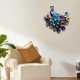 thumbnail image 4 of Decoración de pared de pavo real azul (liquidación Huayishang), adorno de escritorio (liquidación), 1 pieza de decoración de pared de pavo real azul., 4 of 5