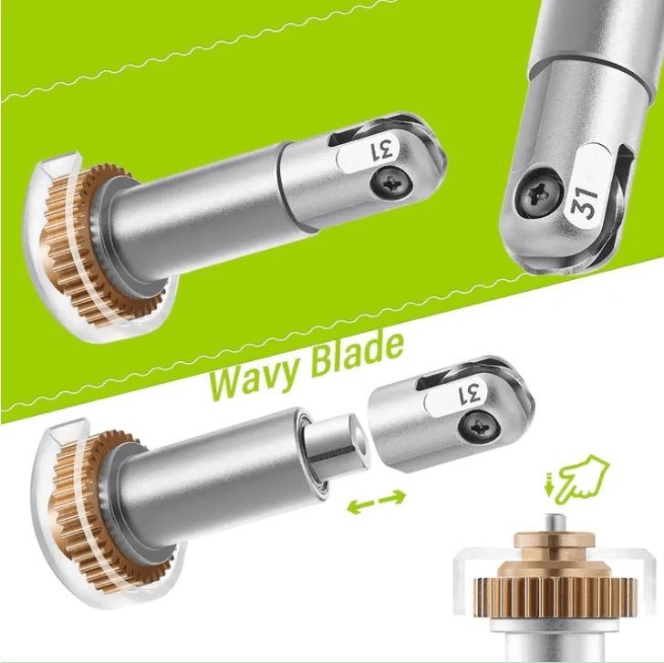Wavy Blade Tip, Wavy Blade Works with Maker 4/Maker 3/Maker | Perfect for Iron on/Vinyl/Paper/Cardstock/Fabric | Silver, Stocking Stuffers, Adult Gifts