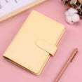 thumbnail image 2 of Under 10 Office&Craft&Stationery A5 Cover with Buckle Closure 6 Ring A5 PU Leather Personal Notebook for Organizing Planner Pages Photo Card Sleeves Multi Functional Card Co, 2 of 5