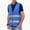 Blue, variant on Cxenplz Men Womens High Visibility Safety Vests with 2 Hi Vis Reflective Strips Construction Vests for Traffic Work, Running, Surveyor and Security Guard