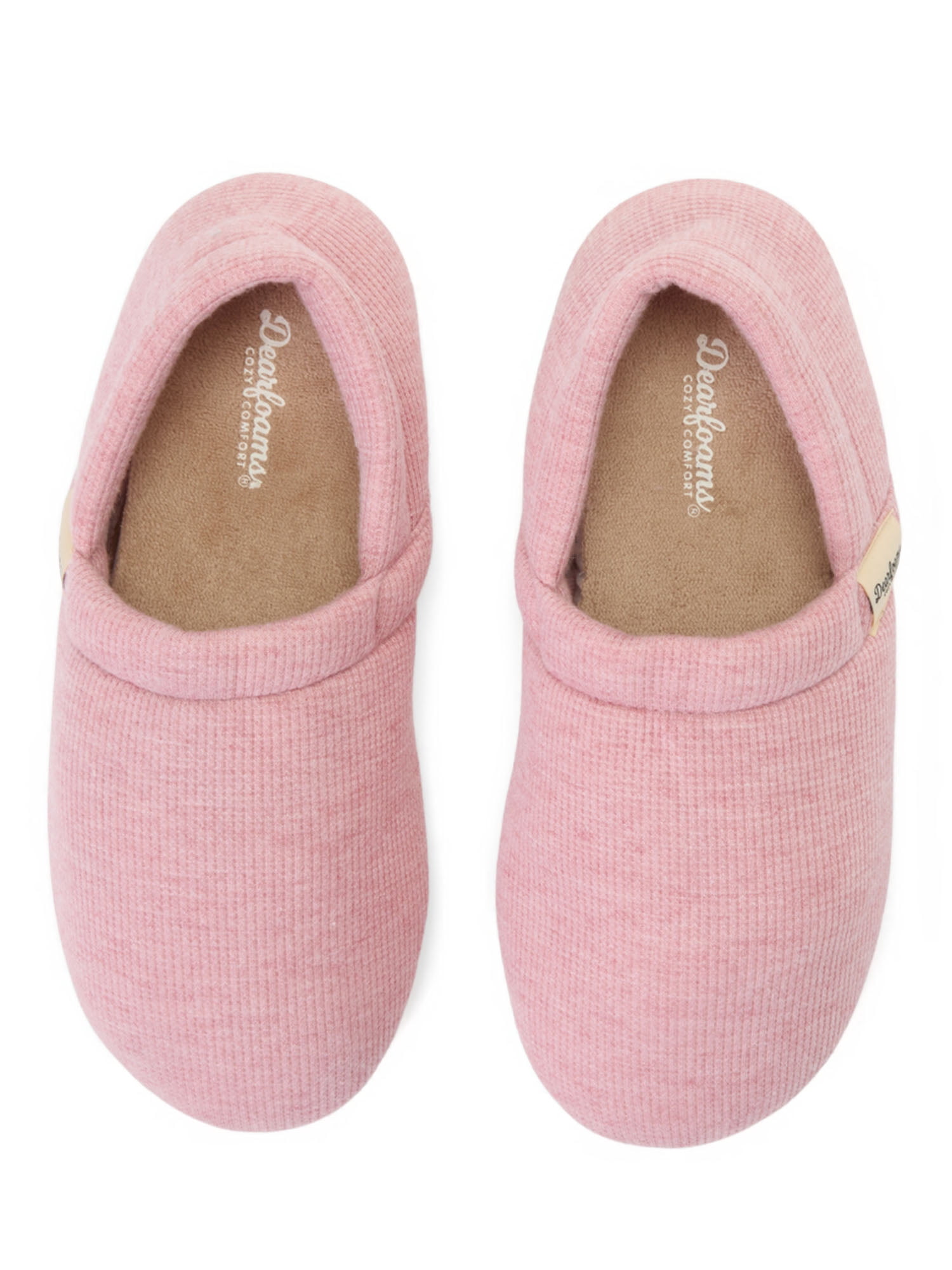 Dearfoams Cozy Comfort Women's Travel Jersey Knit Slipper Socks