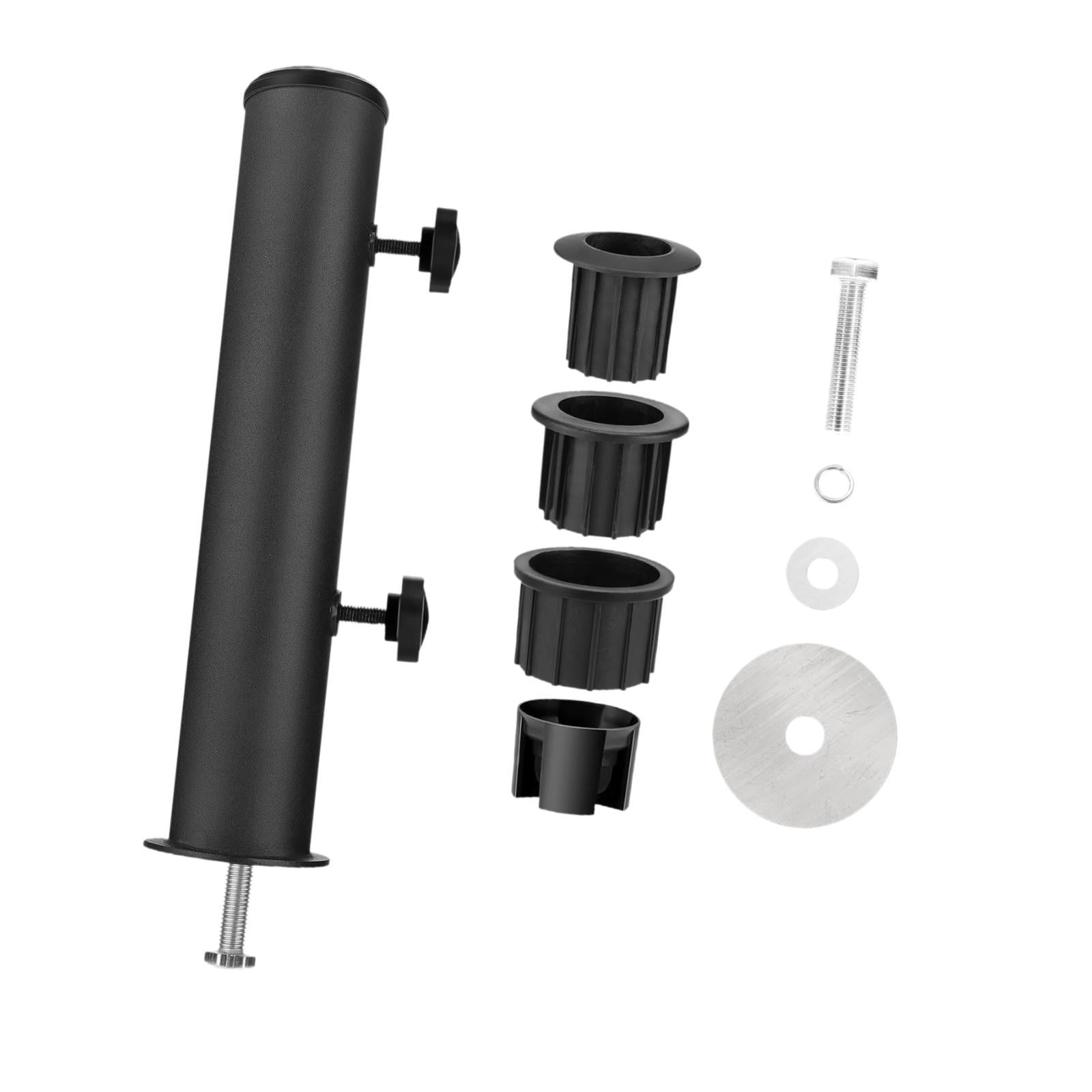 Bothyi Umbrella Stand Tube Black Marble Flag Pole Stake for Beach Lawn Summer Beach