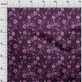 thumbnail image 2 of oneOone Silk Tabby Wine Purple Fabric Florals Craft Projects Decor Fabric Printed By The Yard 42 Inch Wide, 2 of 4