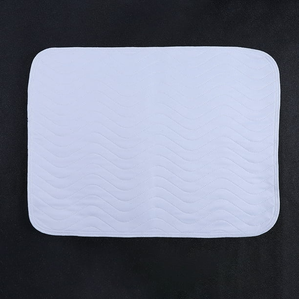 HURRISE 2pcs Reusable Washable Pad An Absorbent Pad For Adults Incontinence  Pad Blue + White 45 * 60, Absorbent Pad, Incontinence Pad 