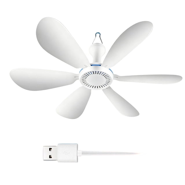 ZZHZGZ Clearance Sale Ceiling Fan for Cruise Portable Ceiling Fan Usb Powered Ceiling Fan with Remote Control 6 Hanging Fan for Camping Bed Rv Tent Room (Usb)