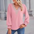 thumbnail image 4 of Christmas! Ohufall Womens Tops, Women's Fashion Casual Spring Summer Long Sleeve V-Neck Blouses & Shirts Womens Fashion, 4 of 8