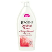 Jergens Original Scent with Cherry Almond Body Lotion Moisturizer for Dry Skin, 33.8 oz