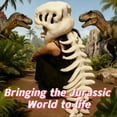 thumbnail image 4 of Spinosaurus Plush Dino Outfit, Dinosaur Skeleton Plush Costume, Wearable Dinosaur Skeleton,Themed Skull Coos-play Props, 4 of 7