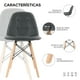 thumbnail image 2 of Juego De Sillas Estilo Eames Negro Mirel GN-PUEC01, 2 of 8