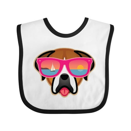 

Inktastic Boxer Dog Sunglasses Gift Baby Girl Bib