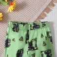 thumbnail image 5 of NOLDARES Pajamas Sets Viscose from Bamboo Toddler Boys Snug Fit Pjs Kids Short Sleeve Graphic Top & Pants Breathable Sleepwear 6-24 Months 2t 3t 4t 5t 6t 7t 8t 9t Children,Green,6-7 Y, 5 of 9