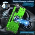 thumbnail image 3 of Galaxy S20 FE 5G Case,  Grade Protective Phone Case Cover with Enhanced Metal Ring Kickstand [Support Magnet Mount] Compatible with Samsung Galaxy S20 FE, Grass Green, 3 of 12