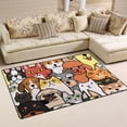 thumbnail image 2 of SKYSONIC Lightweight Soft Area Rugs Cute Animals Floor Mat for Kids Playing Room Hardwood Floor Living Room Nursery Rugs, 60x39 in, 2 of 6