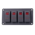 thumbnail image 2 of Switch Panel, PC Waterproof Rocker Circuit Breaker, Ships  Yachts For Vehicles Blue Light,Red Light,Orange Light,Green Light, 2 of 8