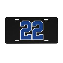 Number 22 License Plate 6x12 Inch Thickening Aluminum Metal Decorative License Plates, Universal Fit For Trucks, Suvs, Vehicles