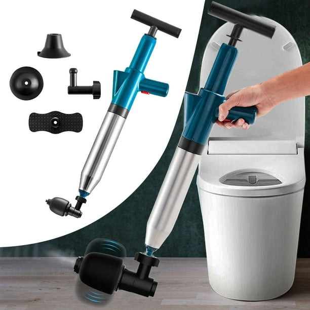 Desatascador de drenaje para desatascador de tuberías, desatascador, limpiador desmontable, equipo de material acero inoxidable, bomba potente para lavabo de Verde Soledad Destapador de inodoro