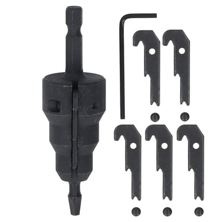 

2024 Power Conduit Reamer 1/4 Inch Shank High Carbon Steel Pipe Reamer Tool Kit with 5 Blades