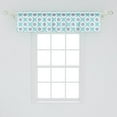 thumbnail image 2 of Ambesonne Blue Mandala Window Valance, Floral Motifs Boho Art, 54" X 12", Pale Blue Slate Blue, 2 of 3