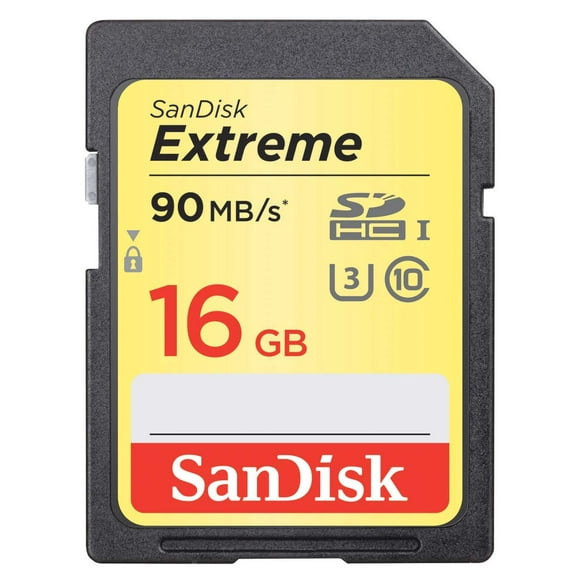 Tarjeta de memoria SanDisk Extreme SDHC de 16 GB, clase 10, paquete de 2