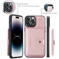 thumbnail image 6 of Case for iPhone 14 Pro 6.1 inch 2022, Detachable Magnetic Wallet Credit Card Cash Slot Case Cover Support Wireless Charging Functional Kickstand Compatible with iPhone 14 Pro 2022 (Pink), 6 of 16