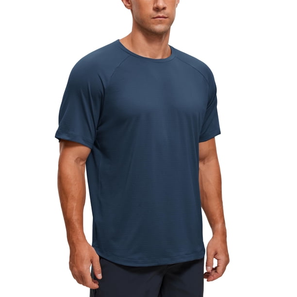 Remera CRZ YOGA Ligera Cuello Redondo Manga Corta Azul Marino XL