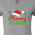 thumbnail image 4 of Inktastic Mommy Claus with Christmas Santa Hat and Snowflakes Women's T-Shirt, 4 of 5