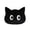 Black, variant on 17.7in Cute Cartoon Cat Plush Pillow, Soft Kitten Stuffed Animal Toy, Adorable Feline Hugging Cushion, Animal Doll for Home Ornament, Comfy Sleeping Pillow