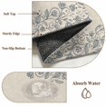 thumbnail image 6 of Round Rugs 3Ft, Blue Flower Round Area Rug Washable Indoor Throw Carpet, Spring Farmhouse Country Floral Plant Beige Small Non Slip Circle Rug for Bedroom Living Room Home Decor Aesthetic, 6 of 8