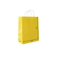 thumbnail image 2 of Jet Paper Bags [100 PCS] 10" x 5" x 12H“ YELLOW Colored Kraft Paper Shopping Bag with Twisted Handles for Gift, Merchandise, Birthday, Christmas, Wedding, Party Favor, Thank You and More, 2 of 11