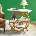 thumbnail image 2 of 3-Tier Industrial End Table, Slim Side Table with Open Storage, Wood & Metal Frame for Living Room/Bedroom/Office, 2 of 6