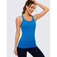thumbnail image 2 of Musculosa CRZ YOGA sin costuras con soporte incorporado azul XXS, 2 of 4