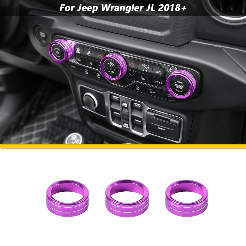 A pillar Speaker Decoration Cover Trim Car Interior Accessories for 2018 2019 2020 2021 Jeep Wrangler JL JLU Gladiator JT Purple 