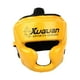 thumbnail image 3 of Casco de entrenamiento de casco de boxeo de cuero PU para adultos cubierta de cara suave y transpirable para kickboxing taekwondo Grappling MMA Amarillo, 3 of 8