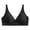 Black, variant on Sngxgn Women's Pure Comfort Wireless Lace Longline Bralette(Black,L)