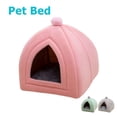 thumbnail image 3 of Pet Cat Bed Home Collapsible Tent Soft Winter Dog Bed Yurt Shaped Dog Kennel Small Animal Puppy Chihuahua Nest with Mat ShopWise Round, 3 of 9