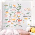 thumbnail image 3 of 1pc Dinosaurio Alfabeto Niños Pegatinas de pared Lindo Dinosaurio Pegatinas de pared, Peel and Stick DIY Pegatinas de pared para niños Bebé Dormitorio Guardería Sala de estar Decoración JAMW Sencillez, 3 of 5