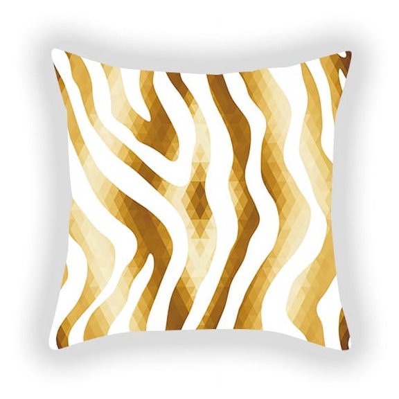 Golden Star Geometric Pillow Cover Waist Pillow Cushion Pillow Cover Car Office Sofa Pillow Cover