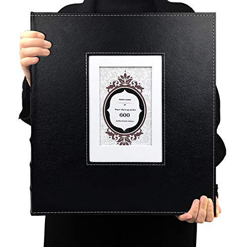 Recutms Photo Album 4x6 600 Photos Black Pages Large Capacity Leather Cover Memo Album Wedding Family Photo Albums Holds 600 Horizontal And Vertical Photos Walmart Com Walmart Com