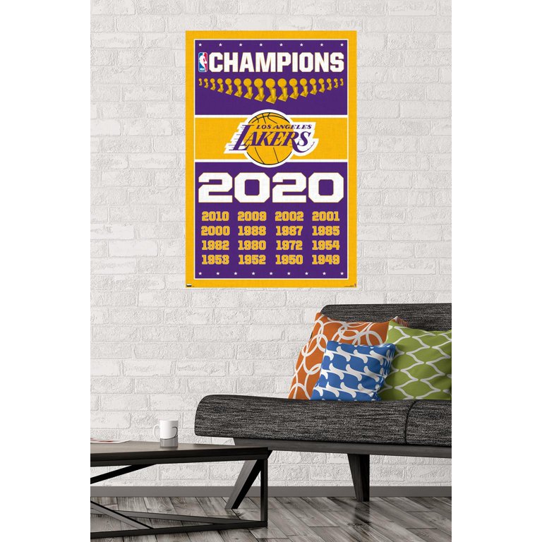 Vintage 2002 Lakers NBA Basketball Championships Graphic 