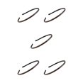 thumbnail image 2 of Jumpingount Cintas para el cabello Accesorios para peinados resistentes al desgaste Cintas para la cabeza para mujeres Café Café 5piezas, 2 of 6