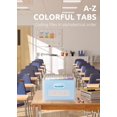 thumbnail image 5 of YSTDHL 26 Pockets Expanding Hanging File Folders，Larger Capacity Accordion File Organizer with tabs, Upright & Open Top（Coverless）, A4/Letter Size for Filing Cabinet and Desktop-Blue, 5 of 7