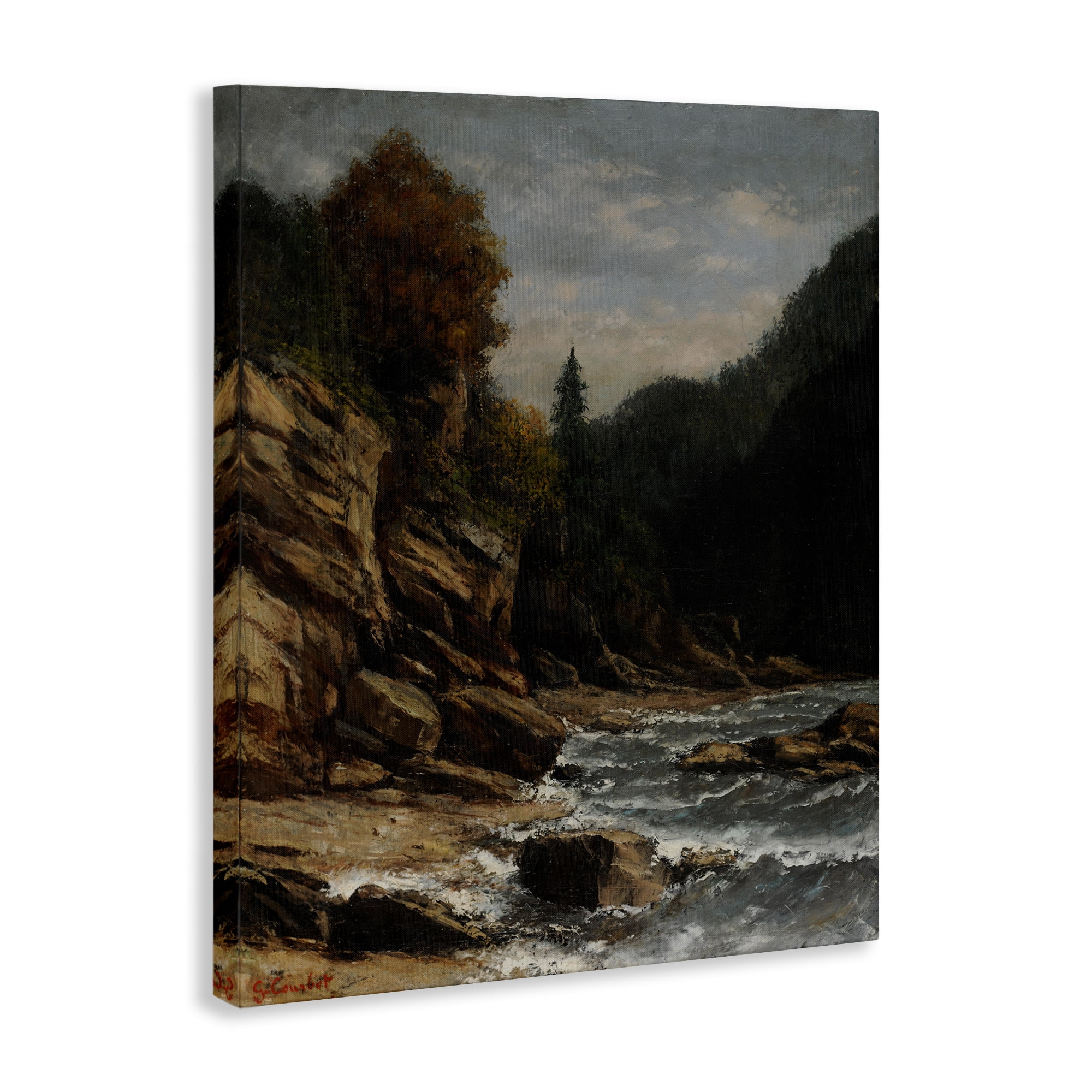 Stupell Industries Classical Ocean Tide Landscape & Nature Painting Wrapped Canvas Art Print Wall Art, 30 x 40