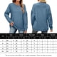 thumbnail image 2 of Sudadera Sudaderas básicas para mujer, estilo informal, cuello redondo, sudaderas lisas, traje de calle Cgtredaw Beige T S para Mujer, 2 of 6