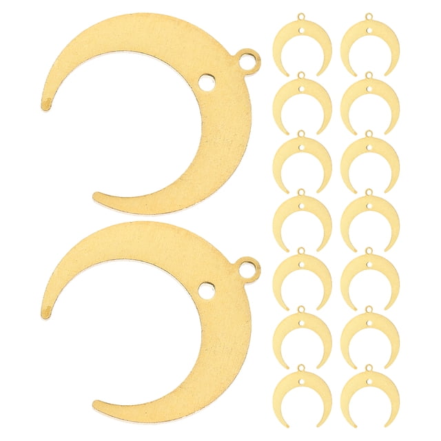unbranded 30Ud Dijes De Colgante Lunar Dorado Resistentes Para Manualidades Y Bisutería