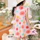 thumbnail image 4 of Odeerbi Niñas Verano Floral Vestidos Ruffle Sleeve Algodón Vestido Niños Impresión Gráfica Sin Mangas Vestido, 4 of 6