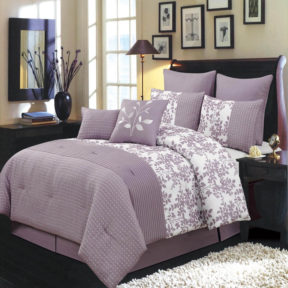 Bliss 8 Pieces Bed In A Bag Set Includes Comforter Skirt Shams And Bliss 8 Pieces Bed In A Bag Set Includes Comforter Skirt Shams And Pillows Com