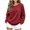 Wine, variant on Tqcoqu Off the Shoulder Fuzzy Fleece Pullover Tops for Women, Long Sleeve Solid Color Loose Casual Warm Top, 2026 Fall Winter Fashion Clothes
