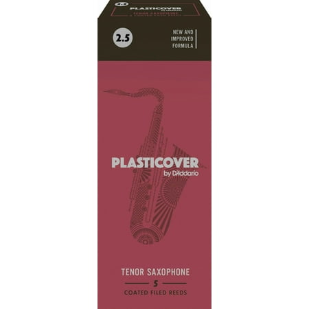Rico Plasticover Tenor Sax Reeds, Strength 2.5, 5-pack