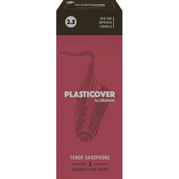 Rico Plasticover Tenor Sax Reeds, Strength 2.5, 5-pack